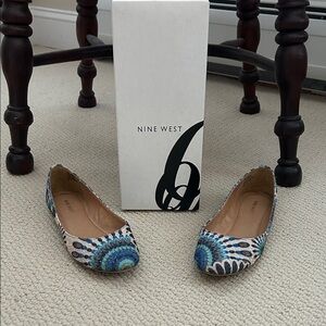Nine West Multicolor Patterned Flats